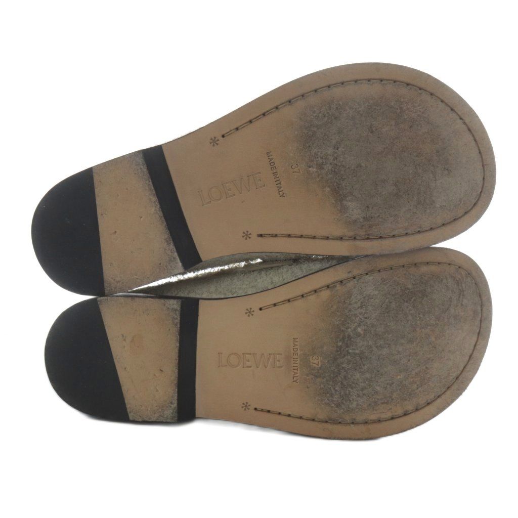 Loewe Campo Loafers Slip on Brushed Suede 37 Ivory Yo3 — view 4