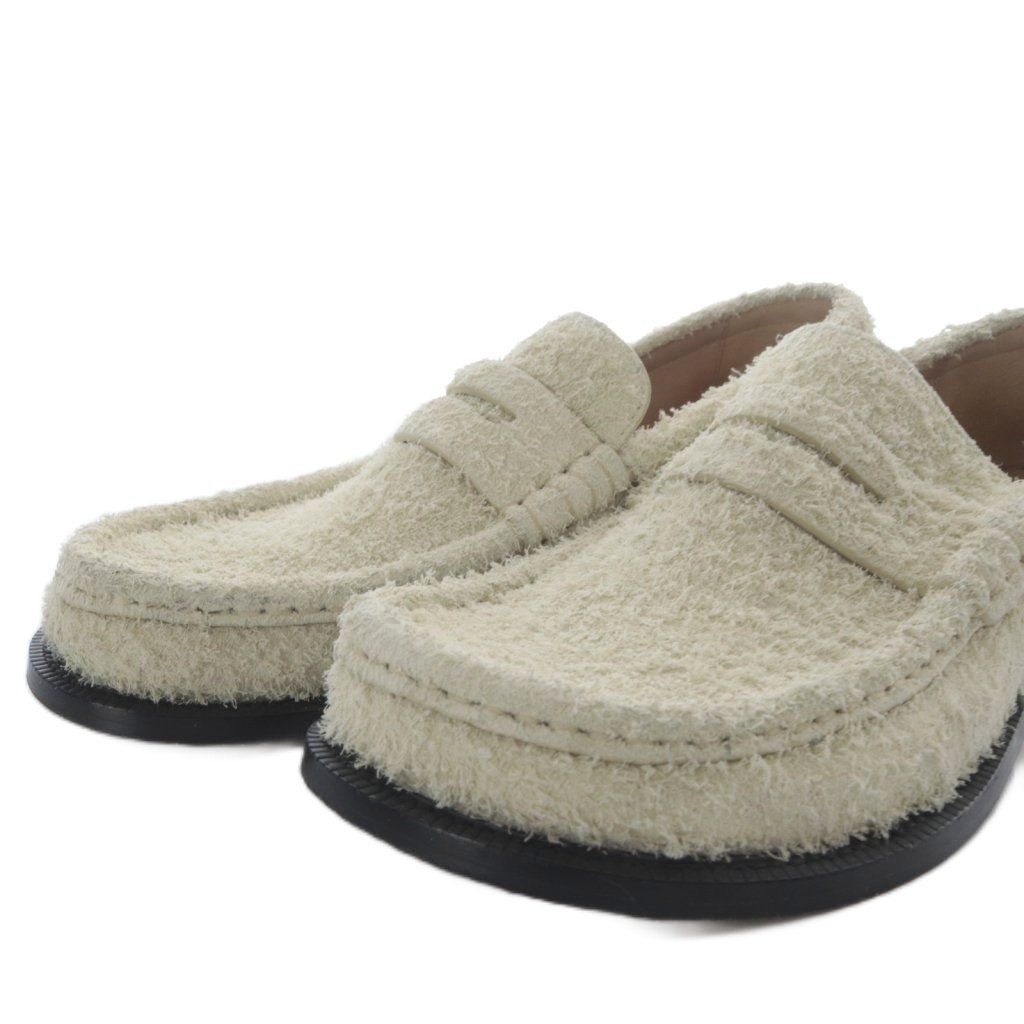 Loewe Campo Loafers Slip on Brushed Suede 37 Ivory Yo3 — view 5