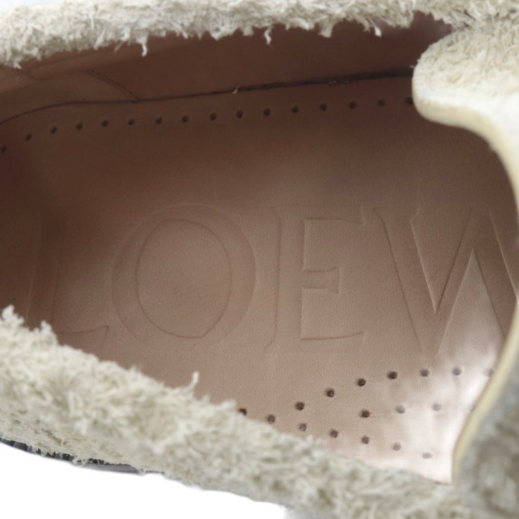 Loewe Campo Loafers Slip on Brushed Suede 37 Ivory Yo3 — view 6