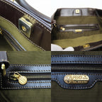 Fendi Tote Zucca Canvas Leather Brown Vertical Shape — view 8