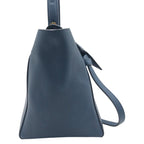 Celine Flap Belt Bag Mini Blue Leather — view 5
