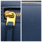 Celine Flap Belt Bag Mini Blue Leather — view 4