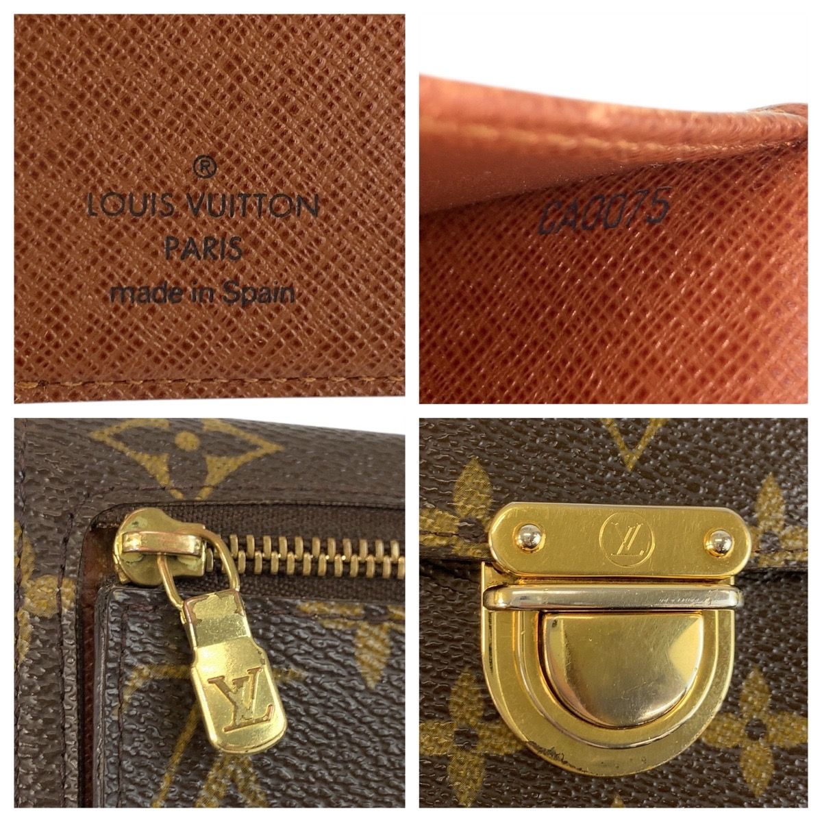 Louis Vuitton Monogram Portefeuille Koala Brown Fold Wallet Compact — view 3