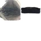 Prada Tessuto Black Silver Nylon Shoulder Bag — view 9