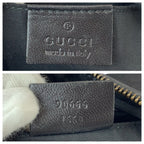Gucci Black Gold GG Canvas Leather Shoulder Bag Mini — view 4