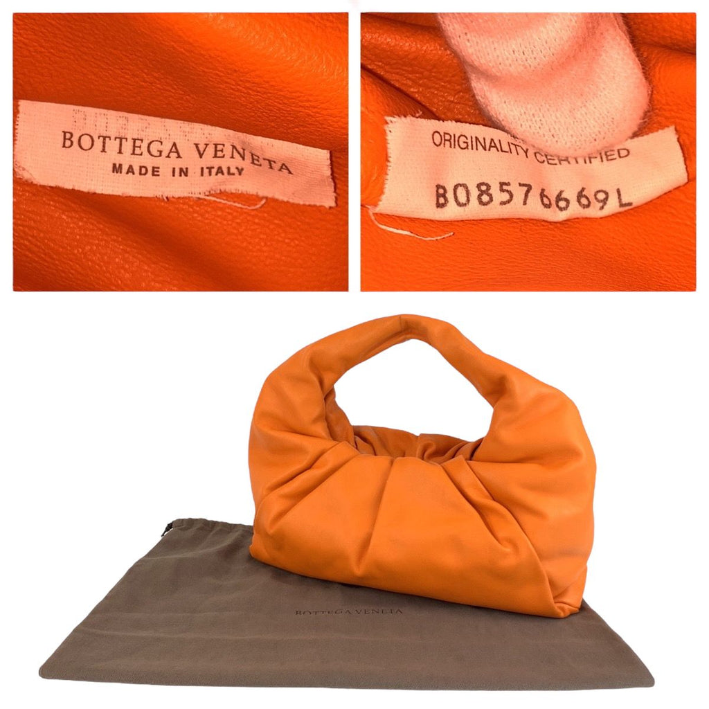 Bottega Veneta the Shoulder Pouch Orange Leather Hobo — view 3