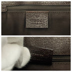 Gucci Eclipse Brown Silver GG Canvas Shoulder Bag — view 4