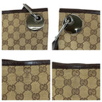Gucci Eclipse Brown Silver GG Canvas Shoulder Bag — view 5