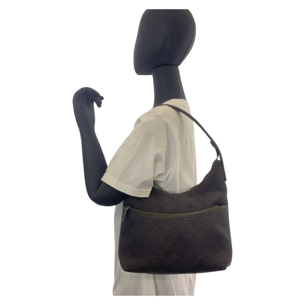 Gucci Brown GG Canvas Shoulder Bag — view 7