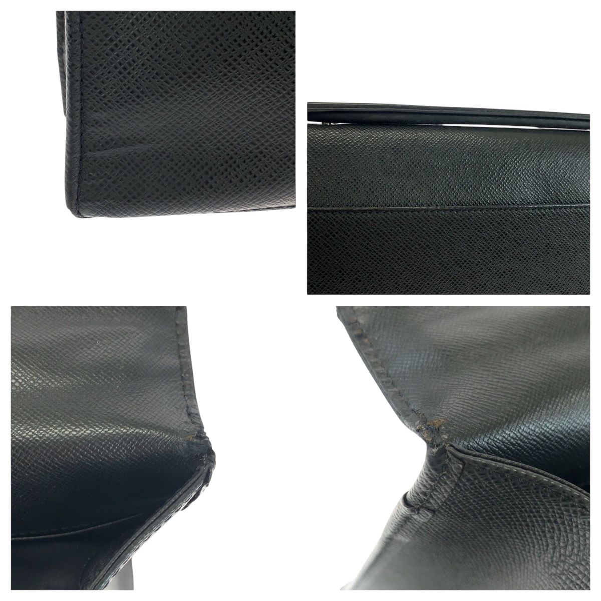 Louis Vuitton Taiga Angara Ardoise Black Business Bag Handbag — view 6