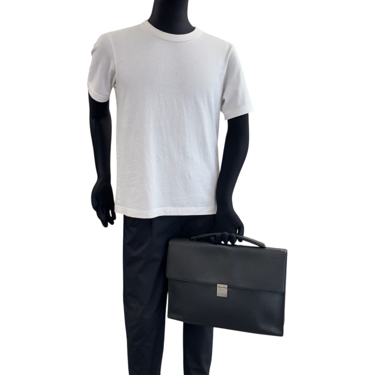 Louis Vuitton Taiga Angara Ardoise Black Business Bag Handbag — view 7