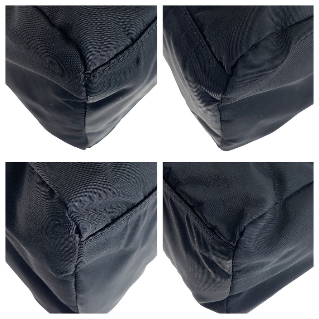 Prada Tessuto Black Silver Nylon Tote — view 3