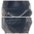 Prada Tessuto Black Silver Nylon Tote — view 8