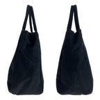 Prada Tessuto Black Silver Nylon Tote — view 7