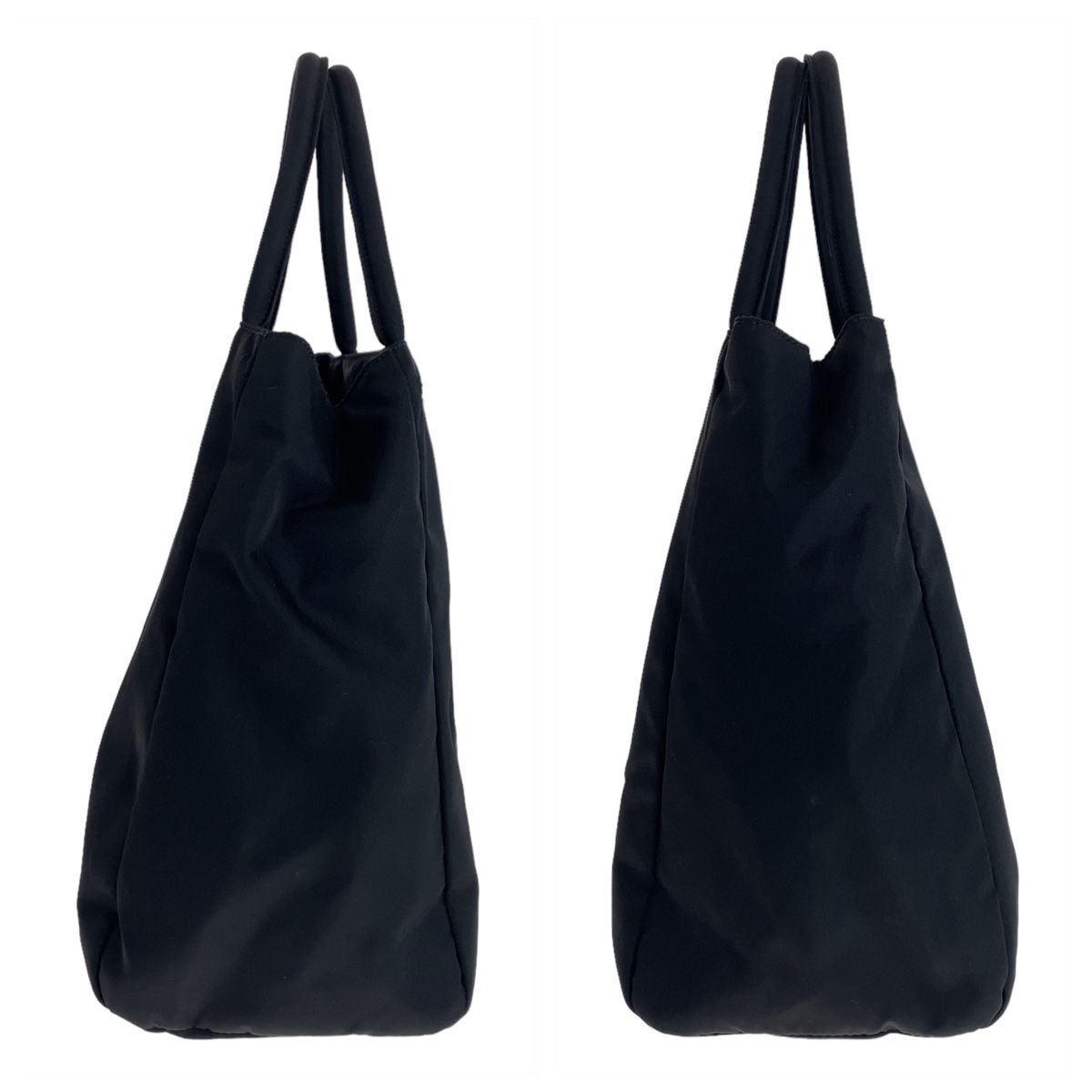 Prada Tessuto Black Silver Nylon Tote — view 7