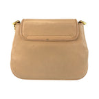 Gucci Double Beige Gold Leather Chain Shoulder Bag Pochette — view 2