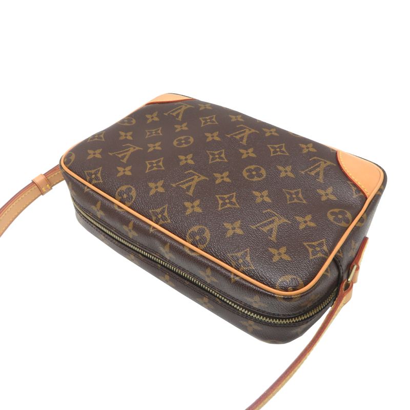 Louis Vuitton Shoulder Bag Leather Brown — view 4