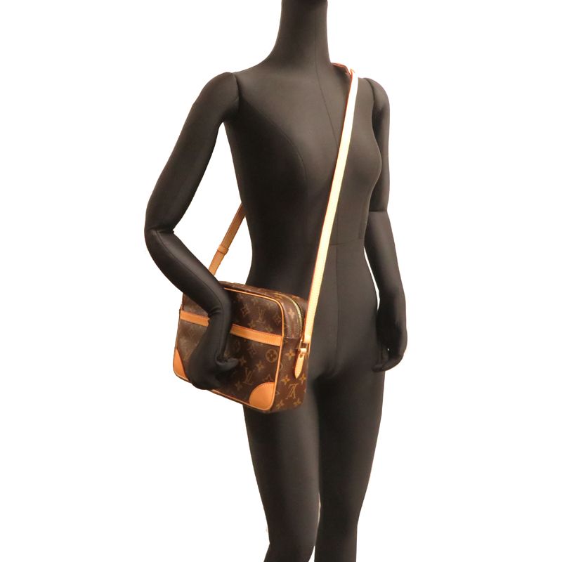 Louis Vuitton Shoulder Bag Leather Brown — view 8