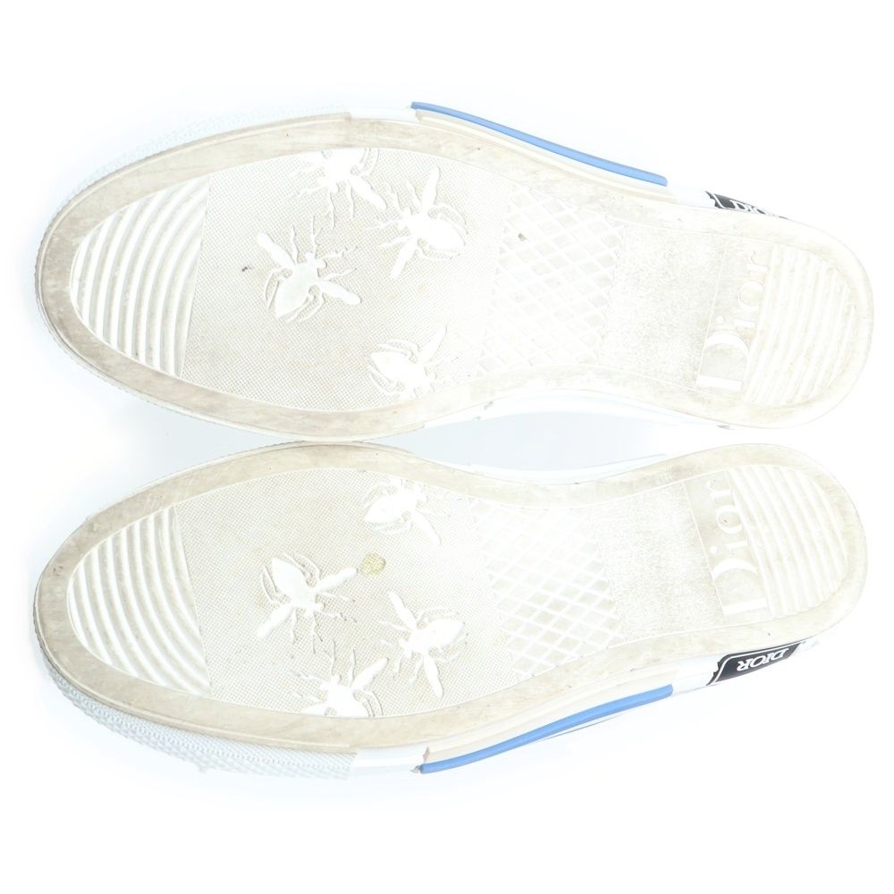 Dior High Top Tapestry Oak Bree Allover Pattern Cut Sneakers Beige — view 5