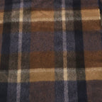 Prada Logo Embroidery Check Muffler Shawl Brown Scarf — view 2