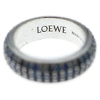 Loewe Thin Ring Pave Crystal Silver Blue — view 6