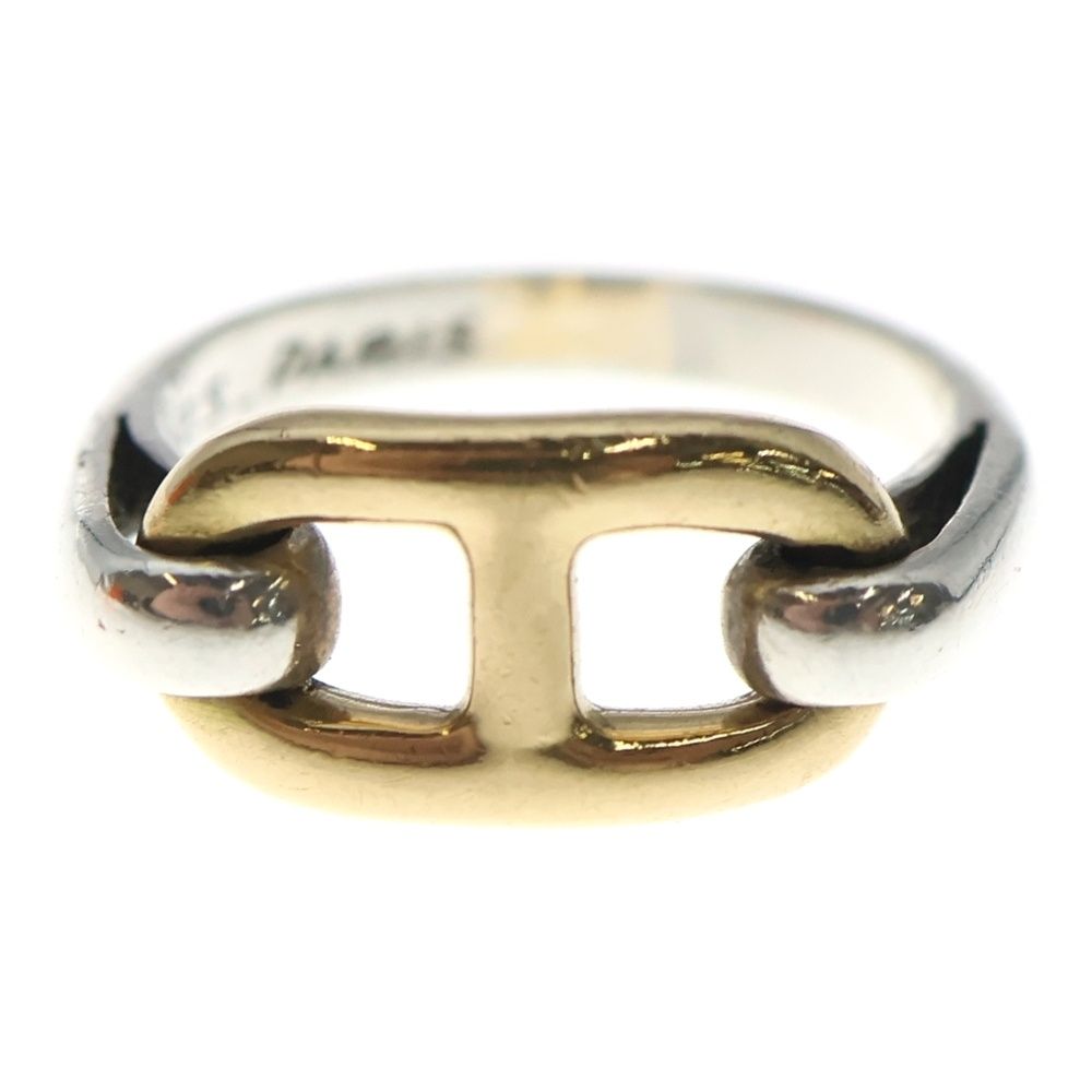 Hermes Vintage Chaine D'ancre Ring Silver Gold — view 5