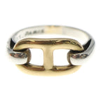 Hermes Vintage Chaine D'ancre Ring Silver Gold — view 5