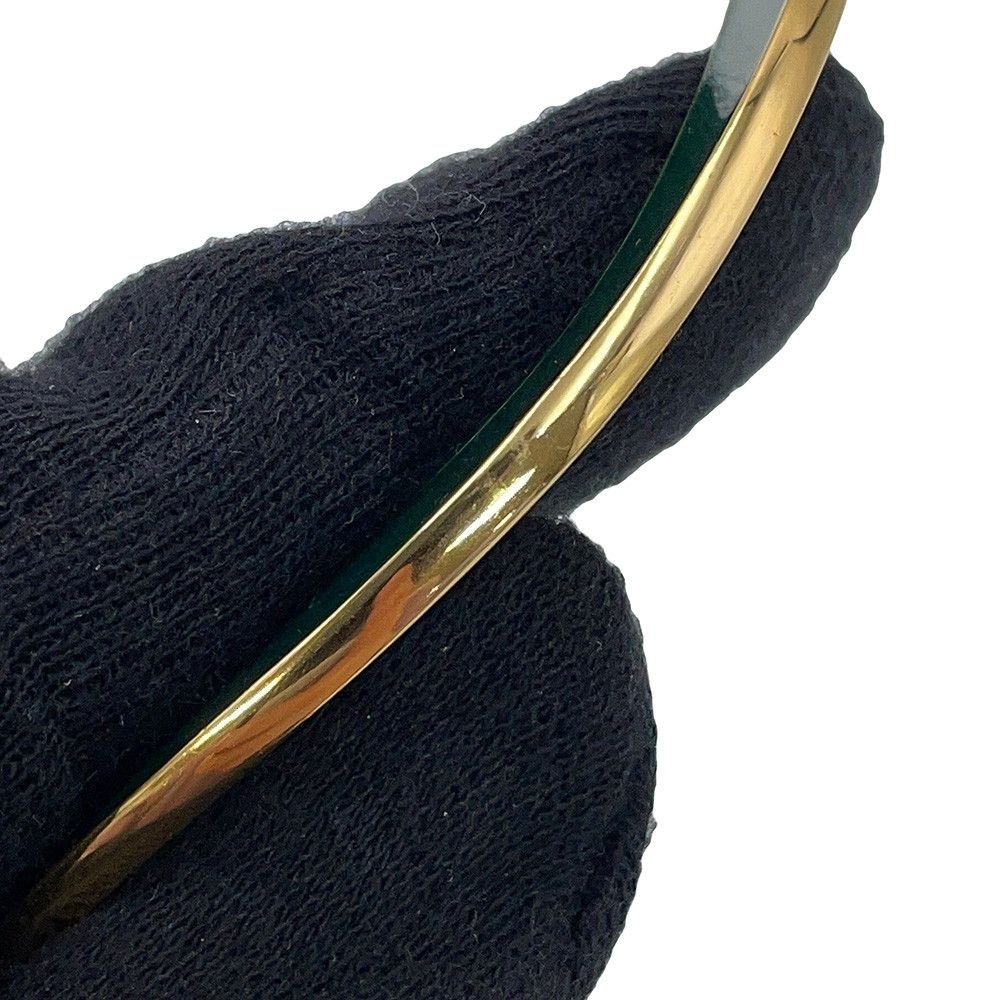Bottega Veneta Bracelet Curve Calf Bangle Enamel Green Lime — view 5