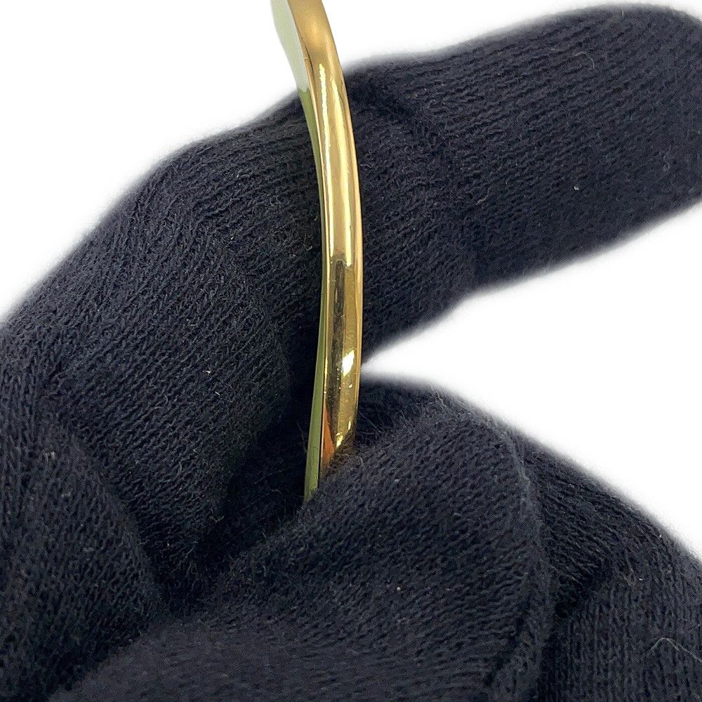 Bottega Veneta Bracelet Curve Calf Bangle Enamel Green Lime — view 7