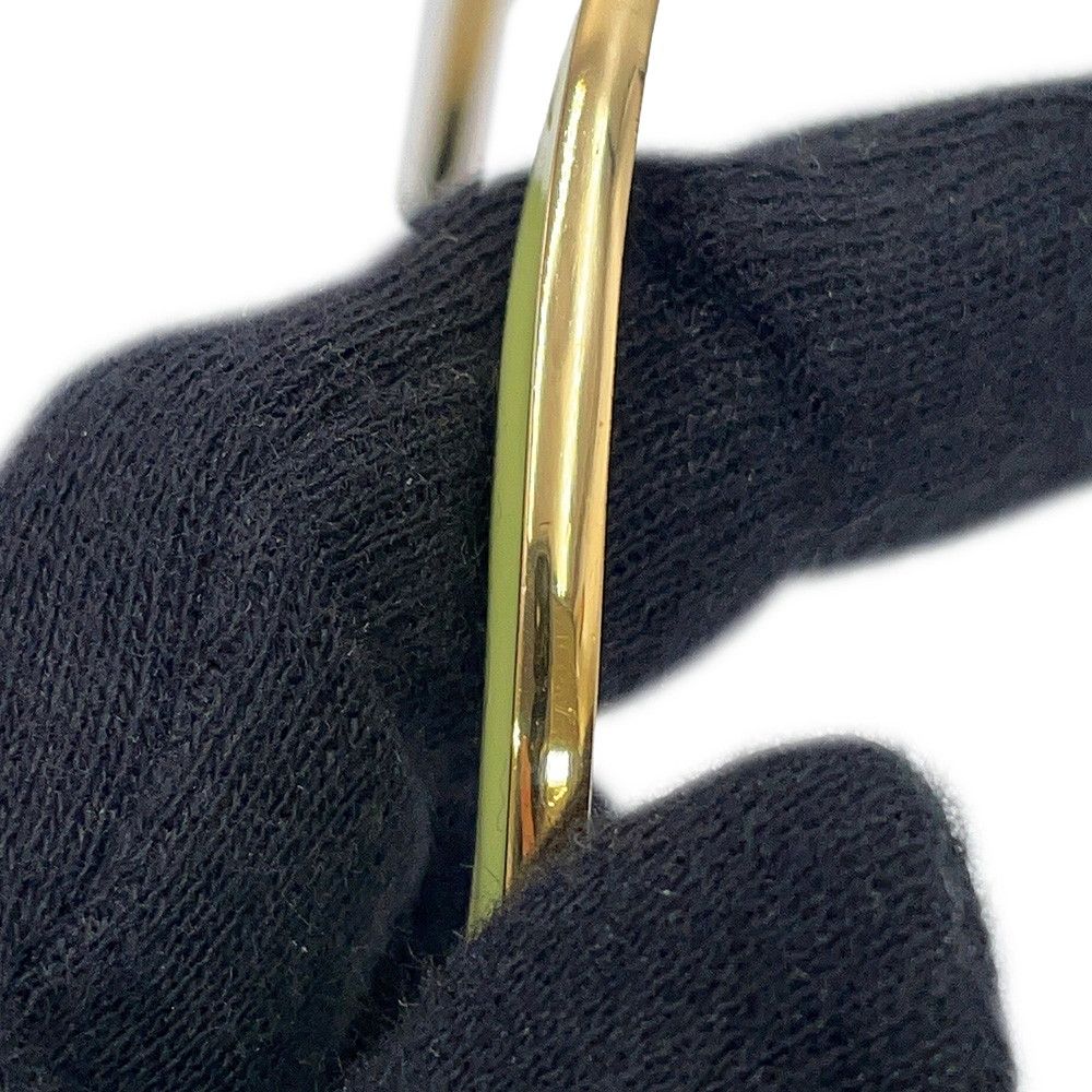 Bottega Veneta Bracelet Curve Calf Bangle Enamel Green Lime — view 6