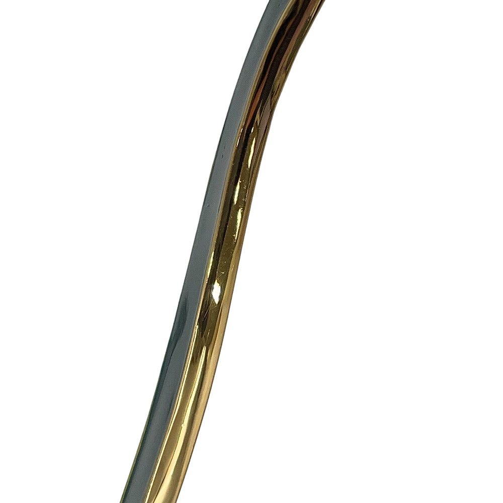 Bottega Veneta Bracelet Curve Calf Bangle Enamel Green Lime — view 9
