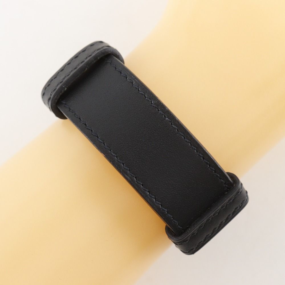 Hermes Logo Bracelet Vauchamonis Black Silver I Bangle — view 3