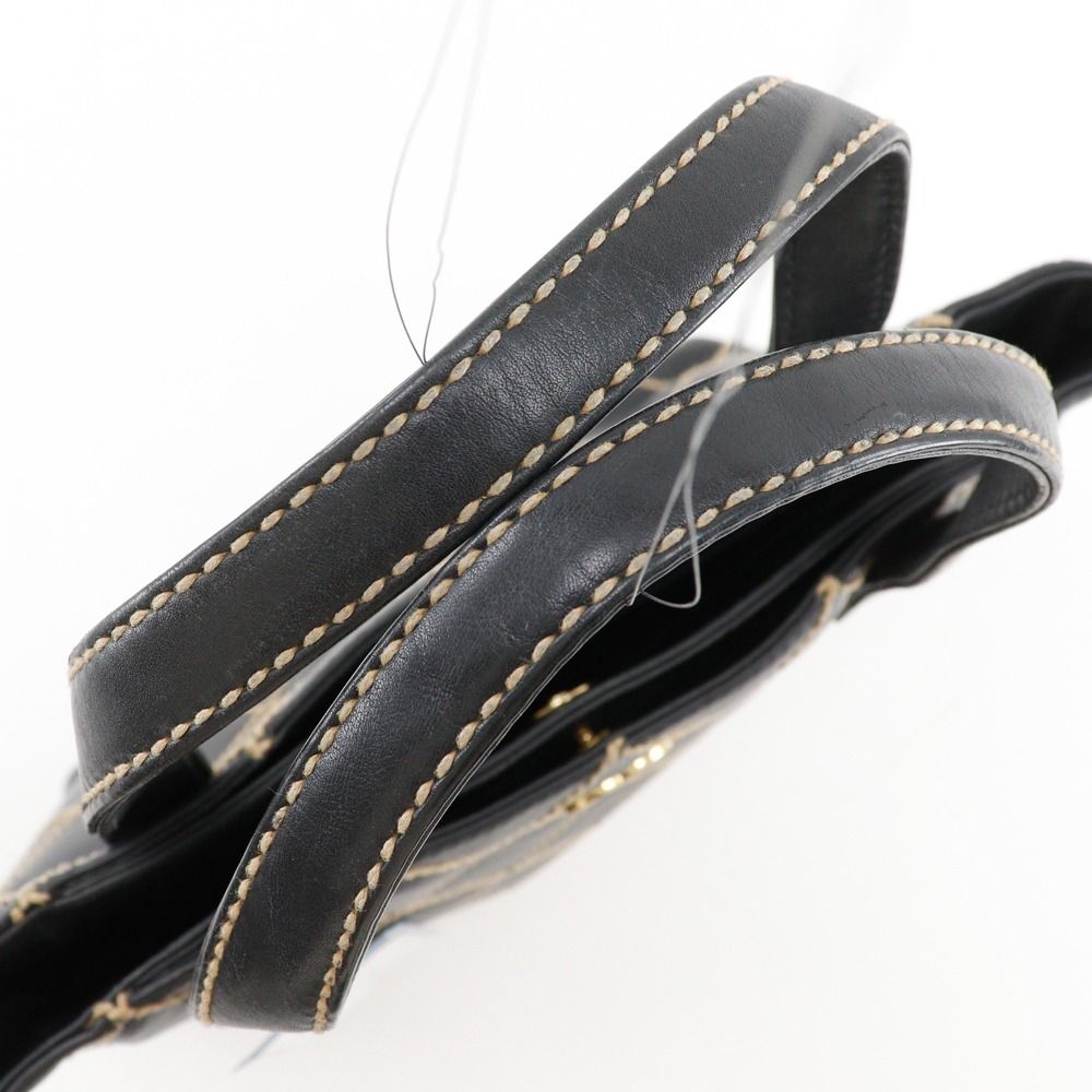 Chanel Wild Stitch Calf Black Handbag — view 5