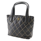 Chanel Wild Stitch Calf Black Handbag — view 2