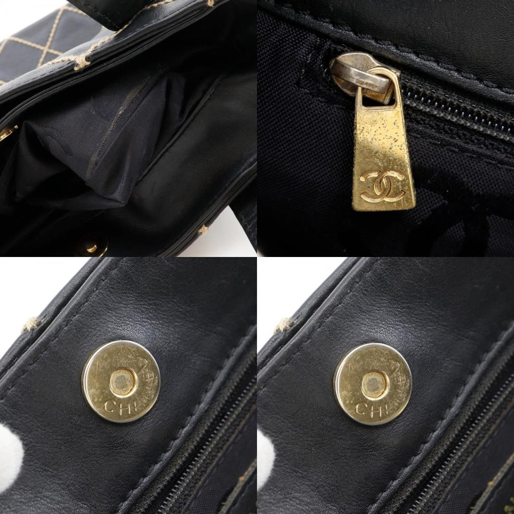 Chanel Wild Stitch Calf Black Handbag — view 8