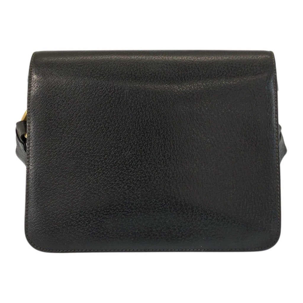 Gucci Black Gold Leather Suede 001 406 Shoulder Bag Pochette — view 2
