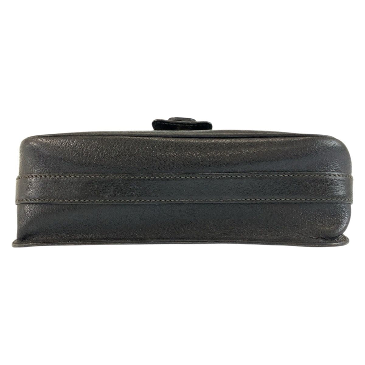 Gucci Black Gold Leather Suede 001 406 Shoulder Bag Pochette — view 9