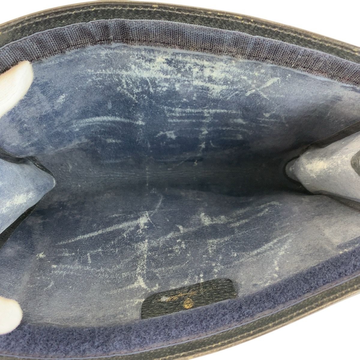 Gucci Vintage Sherry Line Gray GG Supreme Canvas 89 Clutch — view 7