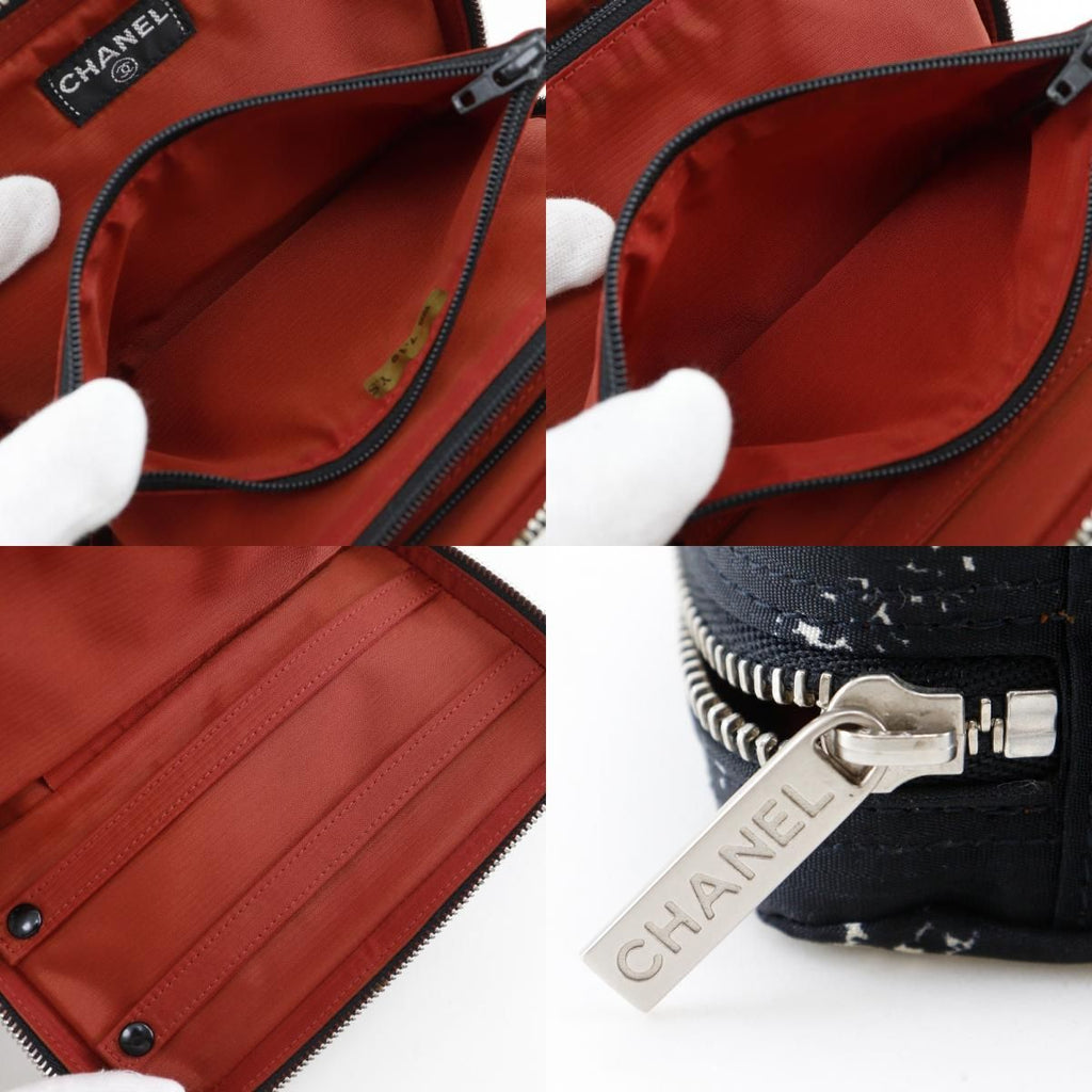Chanel Travel Line Case Nylon Black Pouch — view 9