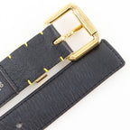 Louis Vuitton Ceinture Suhali Studs Leather Noir Black Belt — view 7