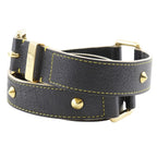 Louis Vuitton Ceinture Suhali Studs Leather Noir Black Belt — view 2