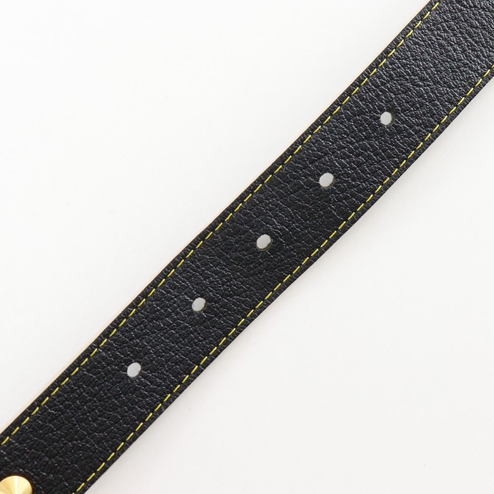 Louis Vuitton Ceinture Suhali Studs Leather Noir Black Belt — view 4