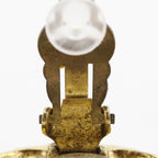 Chanel CC Logo Vintage Gold Plated Earrings — view 5