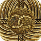 Chanel CC Logo Vintage Gold Plated Earrings — view 6