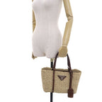 Prada Natural Fiber Basket Bag — view 9