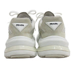 Prada System Low Cut Sneakers Triangle Logo White 7 AA — view 5