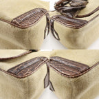 Celine Boogie Bag Triomphe Charm Straw Shape Pressed Leather Brown — view 4