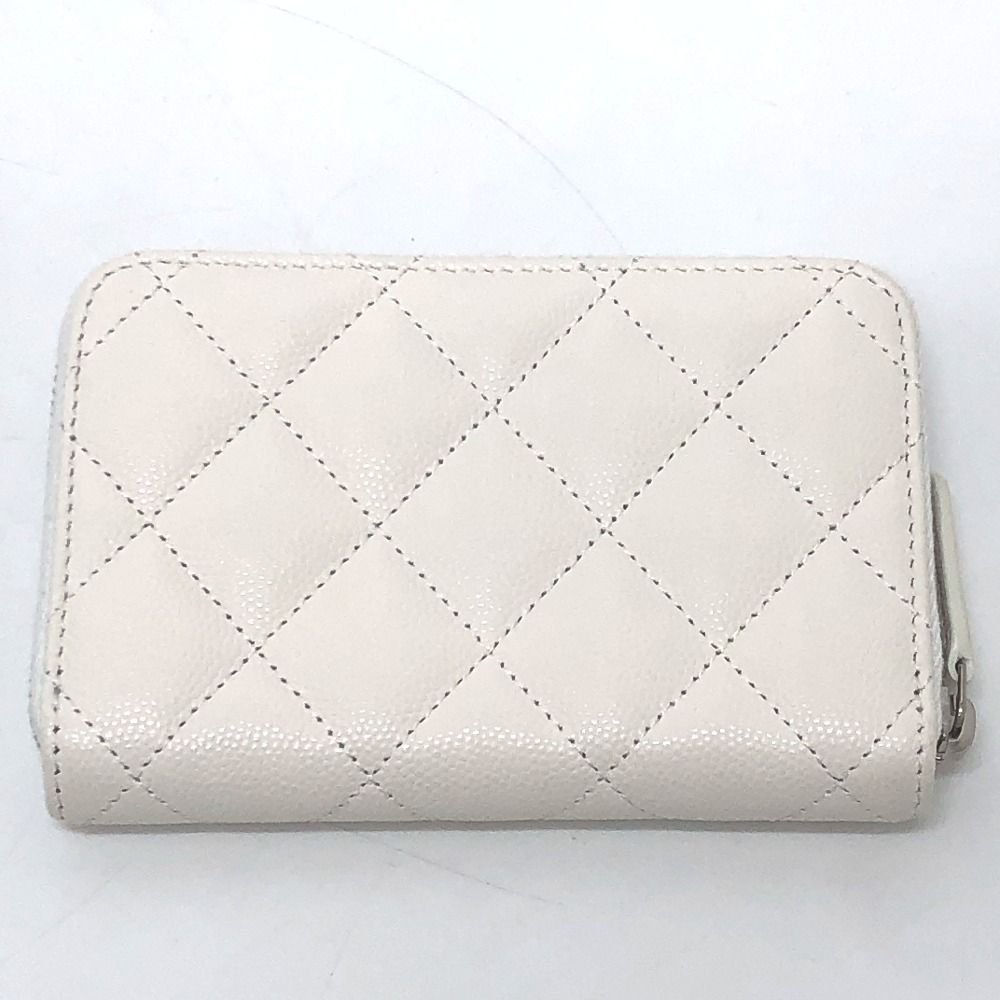 Chanel Long Wallet Star CC Logo Caviar Leather White — view 2