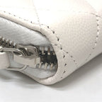 Chanel Long Wallet Star CC Logo Caviar Leather White — view 7