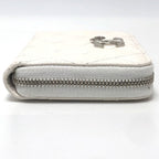 Chanel Long Wallet Star CC Logo Caviar Leather White — view 4